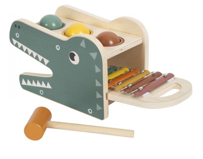 SMALL FOOT COMPANY Banc  Marteler avec Xylophone Safari - Ds 12 mois (1)