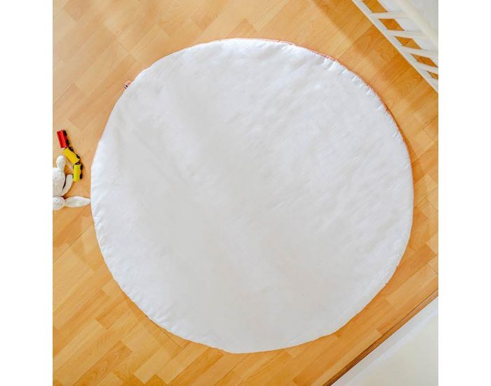 PAPATE Tapis d'Eveil en Coton Bio - Havane - Ds la Naissance Blanc (2)