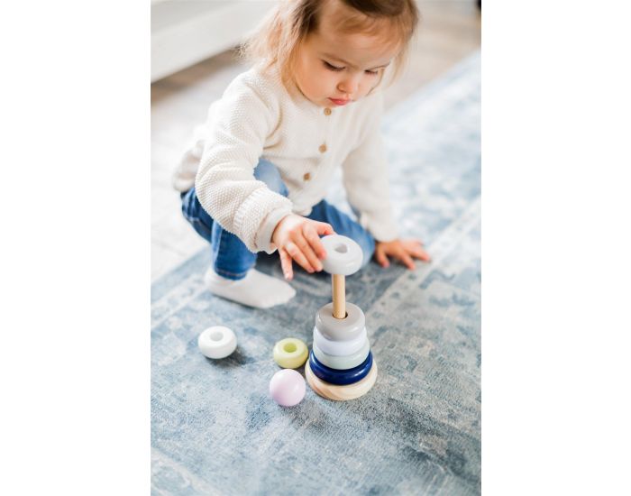 KINDSGUT Pyramide � Anneaux en Bois - D�s 12 mois  (2)