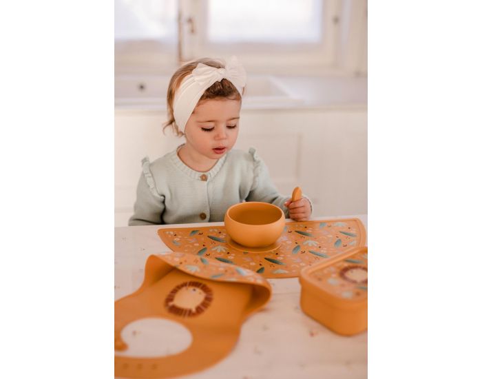 SASSI JUNIOR Set de Table en Silicone - Gnawy le Paresseux (1)