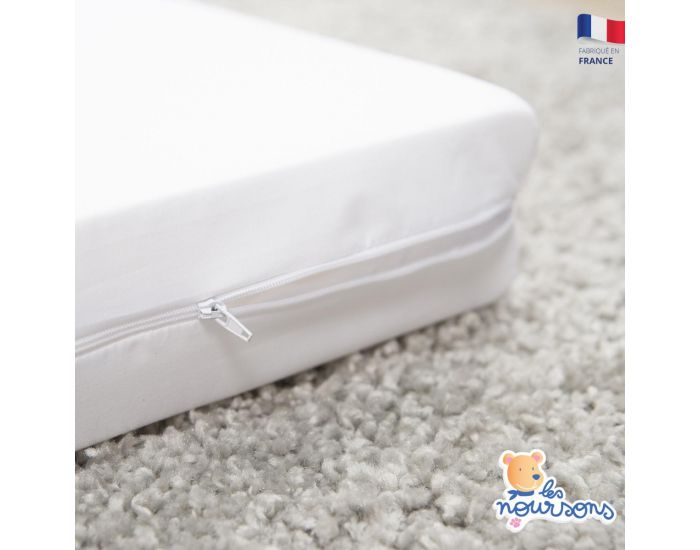 LES NOURSONS Matelas B�b� de Voyage - Pliant et D�houssable - 60x120cm - 4 cm (3)
