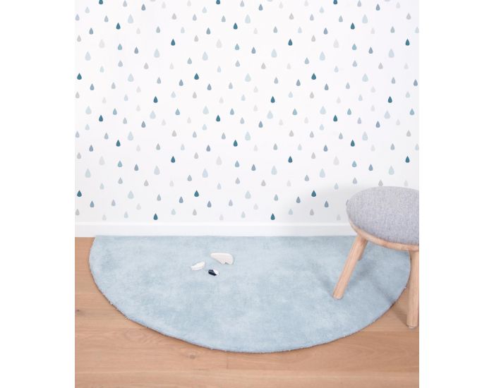 LILIPINSO Tapis - Wild Island - Demi Lune - Bleu Claire (2)