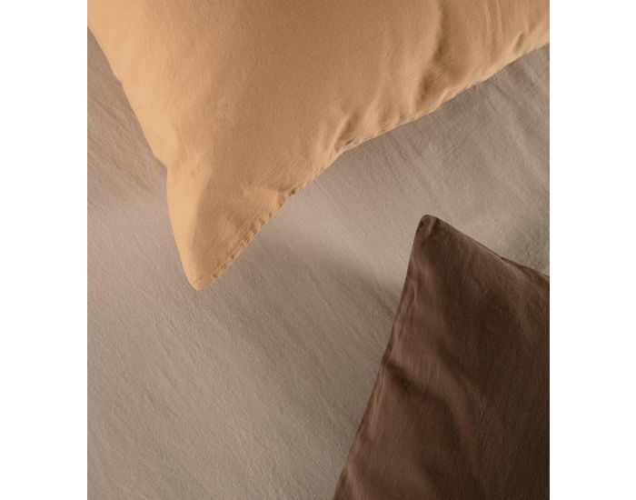 KADOLIS Drap Housse Bb - Satin de Coton Bio Lav - Ambre (4)