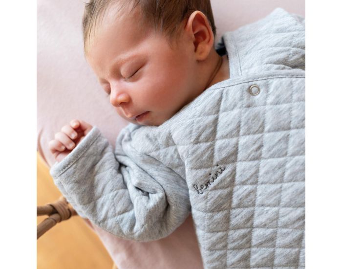 BEMINI Gigoteuse avec Moufles - Pady - Quilted Jersey - Tog 1.5 - 0-1 Mois  (22)