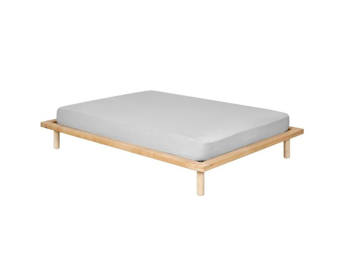 AKITEN RETAIL Pack Lit avec Matelas - Maki - Blanc (4)