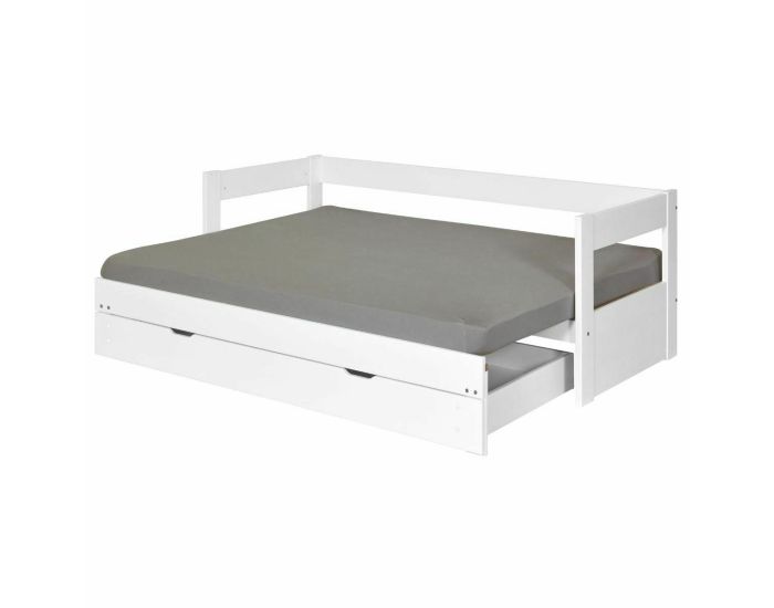 AKITEN RETAIL Pack Lit Banquette - Gigogne avec Tiroir et Matelas - Ravi - 80x200 cm (3)