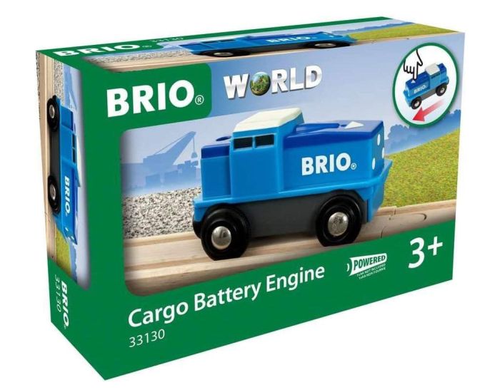 BRIO Locomotive de Fret  Pile - Bleu - Ds 3 ans (1)