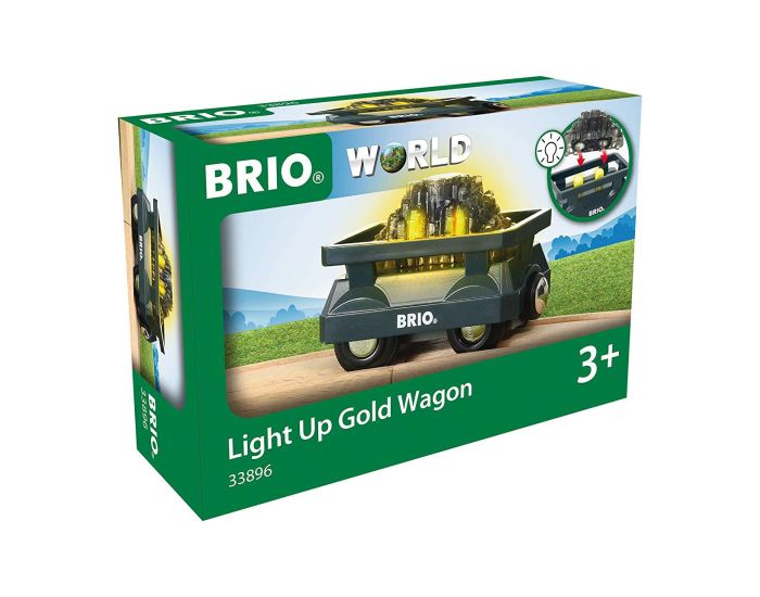 BRIO Wagon Lumineux Charg d'Or - Ds 3 ans (1)