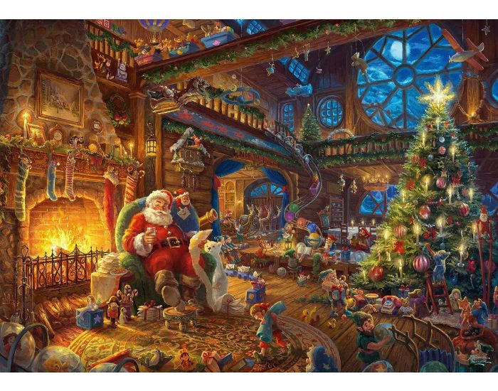 SCHMIDT SPIELE Puzzle - Le P�re No�l et ses Lutins - 1000 Pi�ces - D�s 12 ans (1)