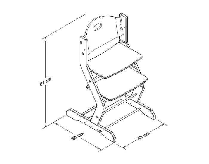 TISSI Chaise Haute volutive pour Bb (8)