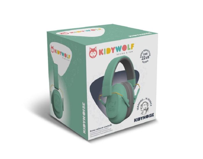 KIDYWOLF Kidynoise Casque Anti-Bruit Enfant - Ds 4 ans Vert (2)