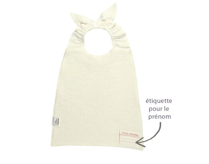 LITTLE CREVETTE Bavoir Elastiqu - Pompom (2)