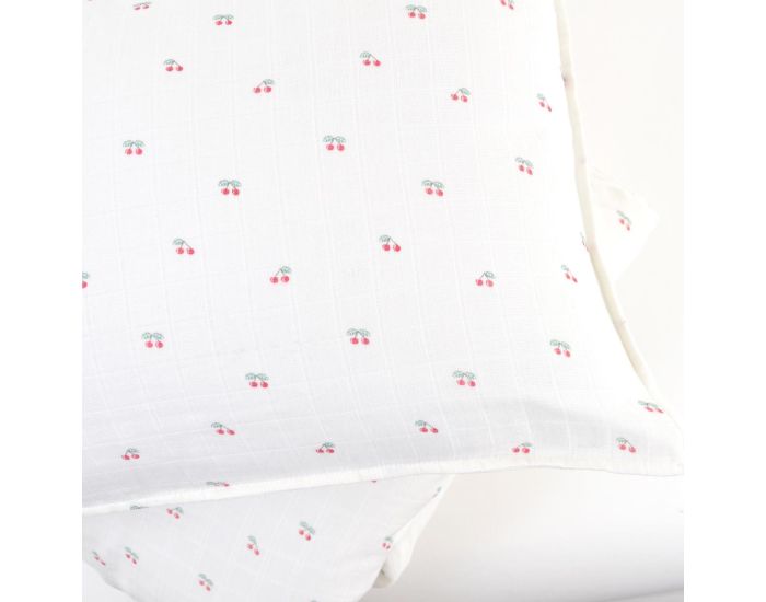 LITTLE CREVETTE Parure de Lit Bb - Taie et Housse de Couette  - Gaze de Coton - 100x140 cm (3)