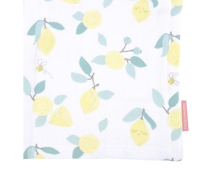 LITTLE CREVETTE Couverture Bb en Double-Gaze - Limonade (2)