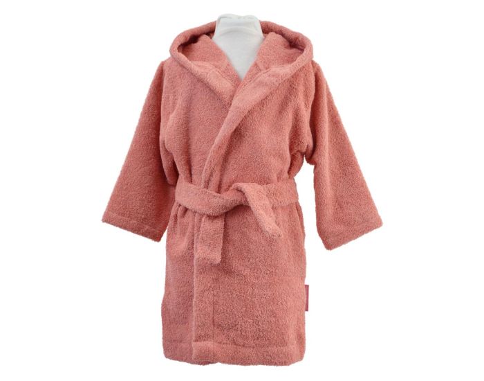 LITTLE CREVETTE Peignoir Enfant - Ourson - Bois de Rose (1)