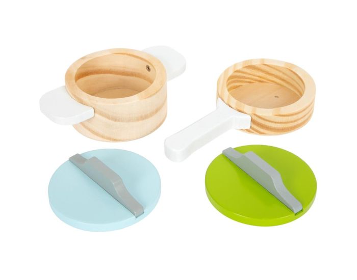 SMALL FOOT Couverts et Casseroles en Bois - Ds 2 ans (3)