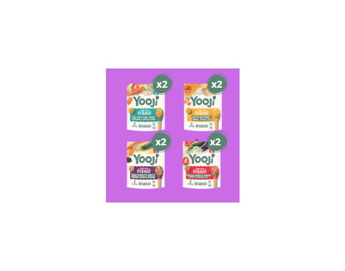 YOOJI Pack Mes 1er Morceaux - Ecrass de Lgumes/Fculents BIO - 24 Repas - Ds 8 mois (1)