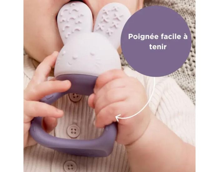 B.BOX Lapin de Dentition Rafrachissant - Violet - Ds 3 mois  (3)