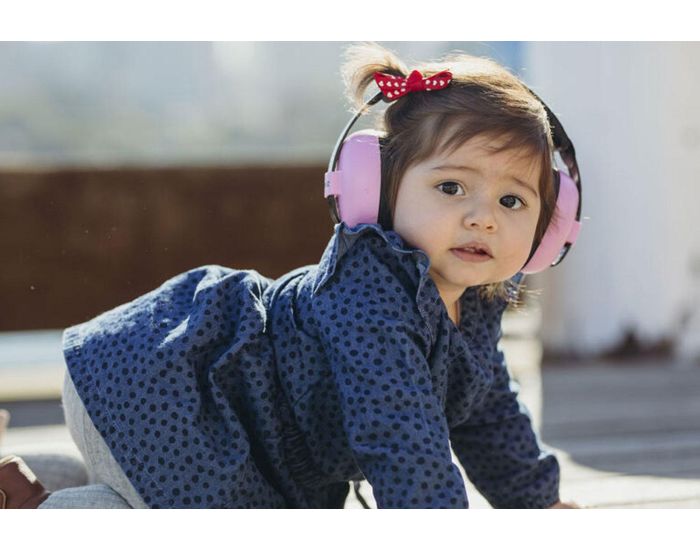 BABY BANZ Casque Anti Bruit pour Bb - Rose - 3 mois  3 ans (4)