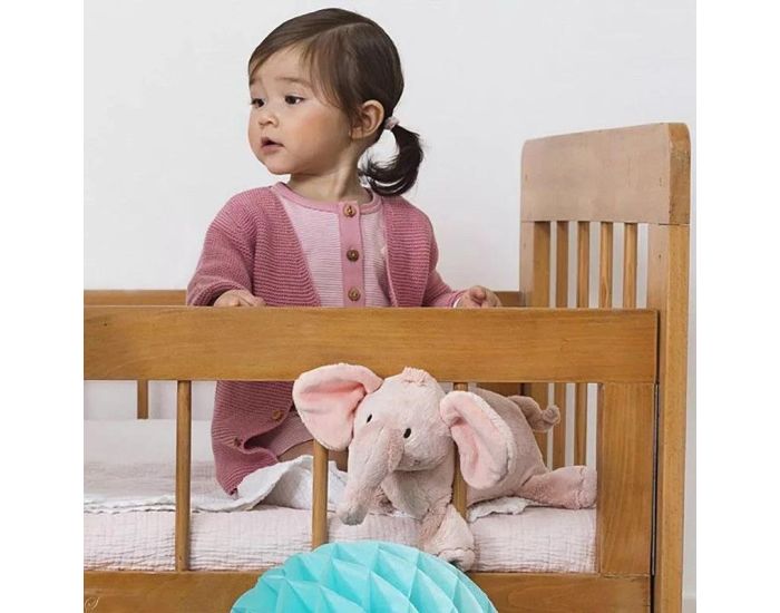 HAPPY HORSE Peluche Elphant Elliot - Rose - 30 cm - Ds 12 mois (1)