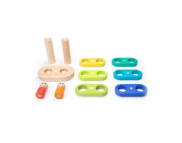 TEGU Empilable en Bois Magntique 11 pcs - Ds 12 mois (1)