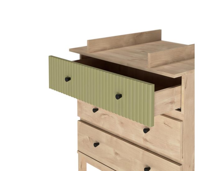 AKITEN RETAIL Commode  Langer - 3 Tiroirs - Kiwi Bois (1)