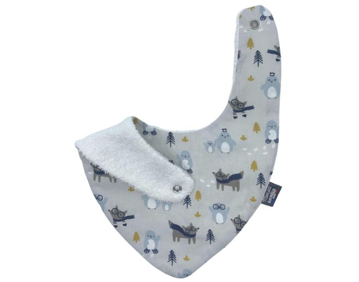 MON JOLI BAVOIR Bavoir Bandana - Animaux Polaires (1)