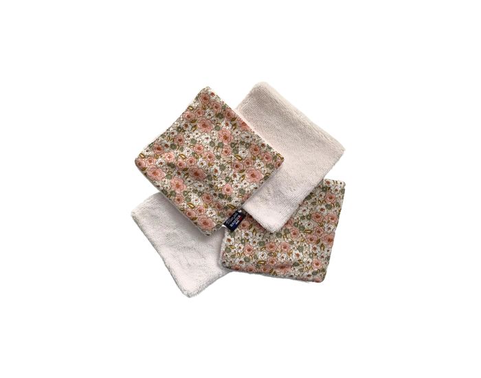 MON JOLI BAVOIR Lot Bavoir Nourrisson & Lingettes - Fleur Kalmia (4)