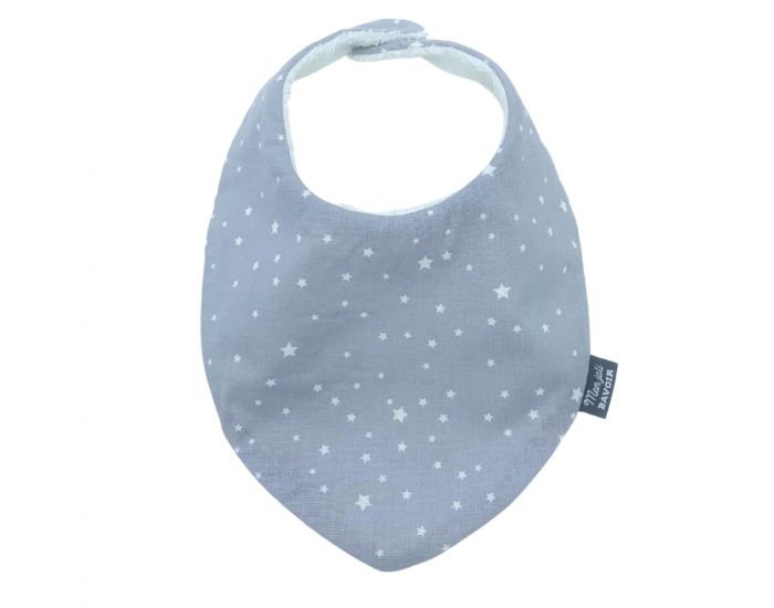 MON JOLI BAVOIR Bavoir Bandana - Etoiles - Gris (2)