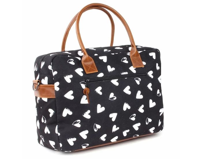 KIDZROOM Sac  Langer Black & White et Son Matelas - Curs (2)