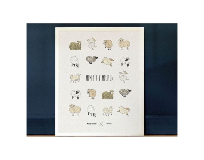 MAISON THURET Affiche Mon P'tit Mouton - 50 cm (2)