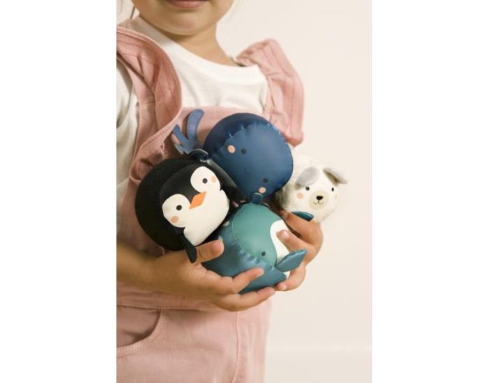 LITTLE BIG FRIENDS Lot de 4 Balles Doudous - Ocan - Ds la naissance (2)