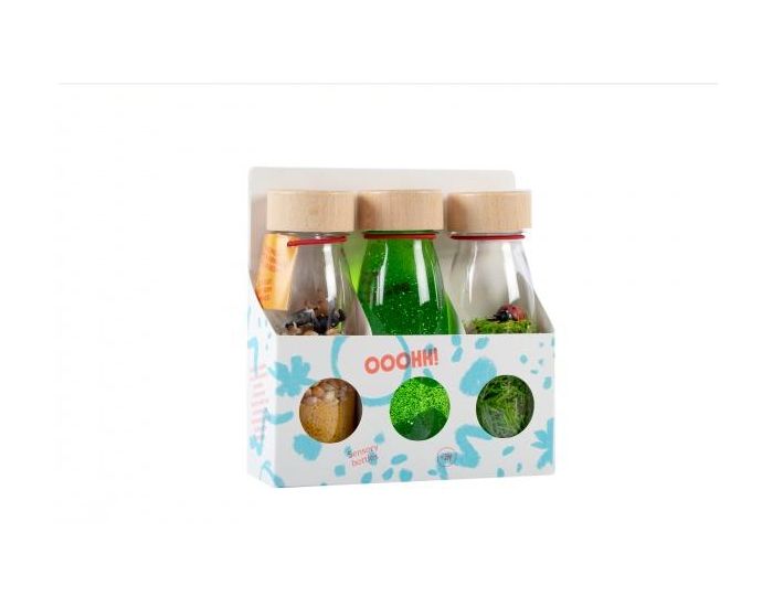 PETIT BOUM Lot de 3 Bouteilles Sensorielles - Vie - Ds 3 mois  (1)