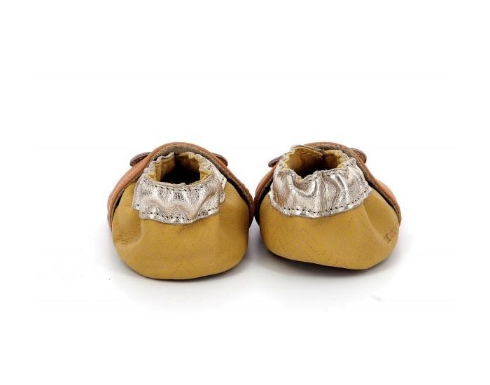 ROBEEZ Chaussons Cuir Leopardo - Camel 25/26 (2)