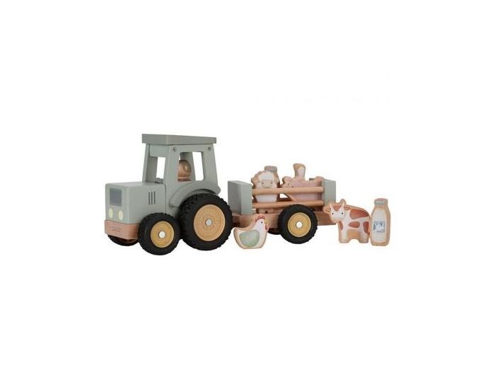 LITTLE DUTCH Tracteur en Bois avec Remorque - Ds 18 mois  (2)