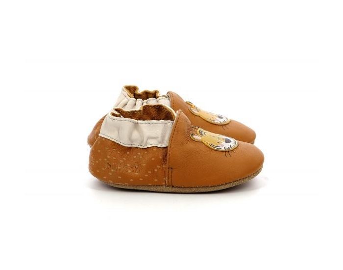 ROBEEZ Chaussons Cuir Tropical Tiger Camel (1)