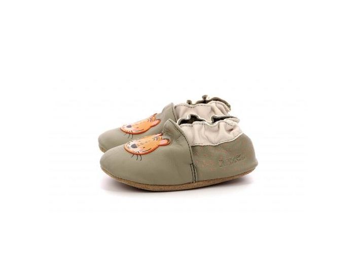 ROBEEZ Chaussons Cuir Tropical Tiger Kaki (2)