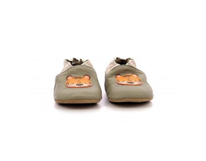 ROBEEZ Chaussons Cuir Tropical Tiger Kaki (3)