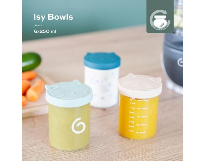 BABYMOOV Pots de Conservation Bb en Verre - Isy Bowls (1)