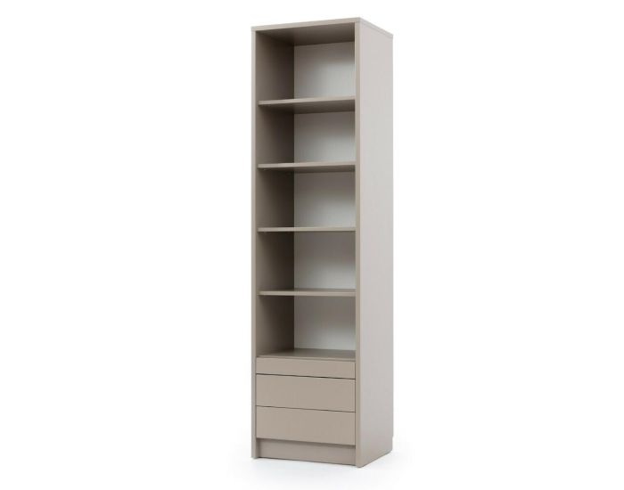 AKITEN RETAIL Lit Escamotable avec Bureau et 2 Colonnes - Goya Taupe (3)