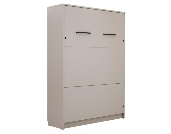 AKITEN RETAIL Lit Escamotable avec Bureau - Goya Taupe (3)