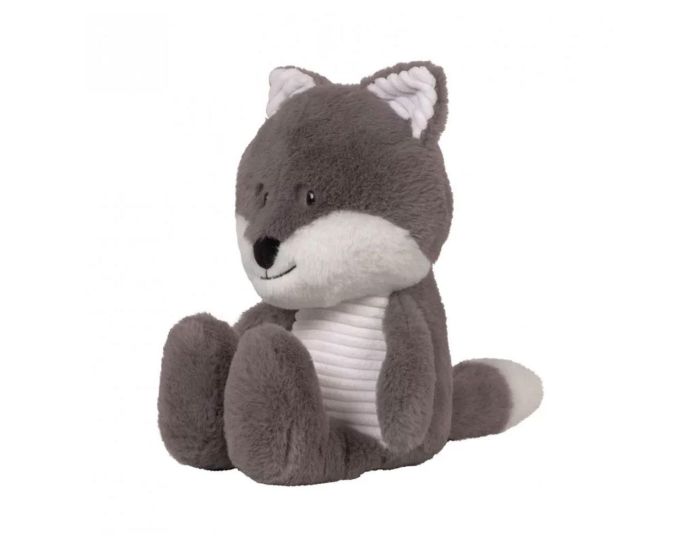 FLOW AMSTERDAM Peluche Robin le Renard - Gris Bruit Blanc - Ds la naissance  (1)