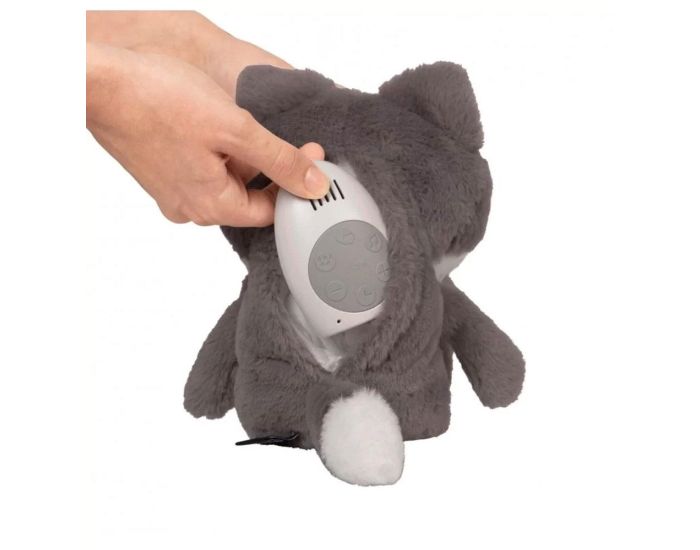 FLOW AMSTERDAM Peluche Robin le Renard - Gris Bruit Blanc - Ds la naissance  (5)