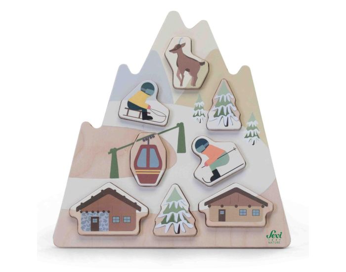 SEVI Puzzle d'Encastrement - Les Dolomites - Ds 2 ans  (1)