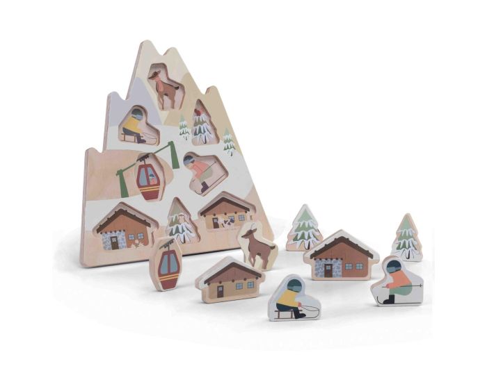 SEVI Puzzle d'Encastrement - Les Dolomites - Ds 2 ans  (2)