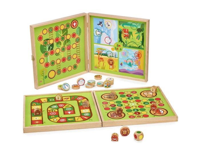 JEUJURA Mon 1er Coffret de Jeux en Bois - Ds 2 ans  (1)