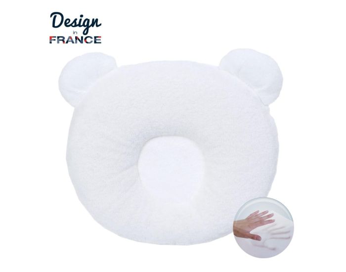 CANDIDE Coussin Cale Tte Bb - P'tit Panda - Blanc  (2)