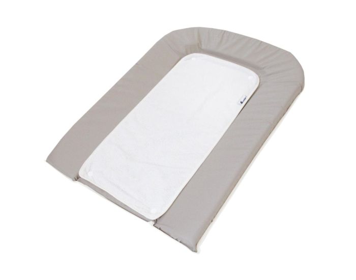 CANDIDE Matelas  Langer PVC Gris + 2 Eponges Pressionnes - Blanches (1)