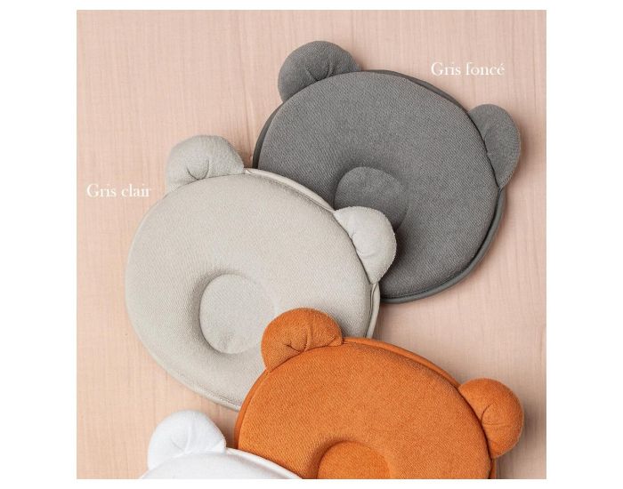 CANDIDE Coussin Cale Tte Bb P'tit Panda - Gris Fonc  (4)