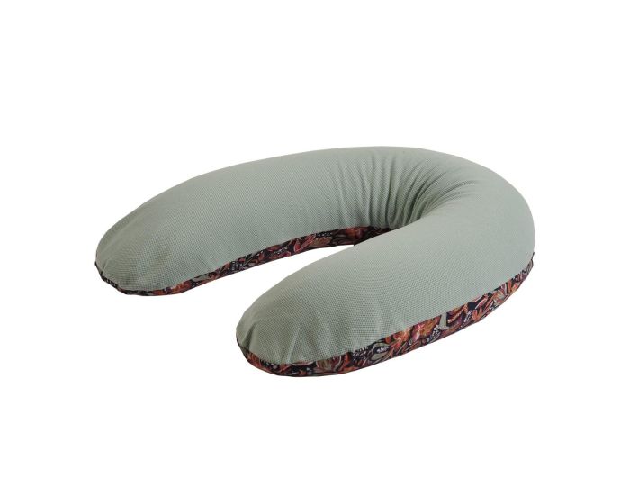 CANDIDE Coussin de Maternit Jersey - Floral - Vert de Gris  (8)